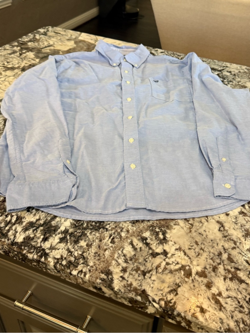 Chaps Men’s Light Blue Button-Down Shirt XL